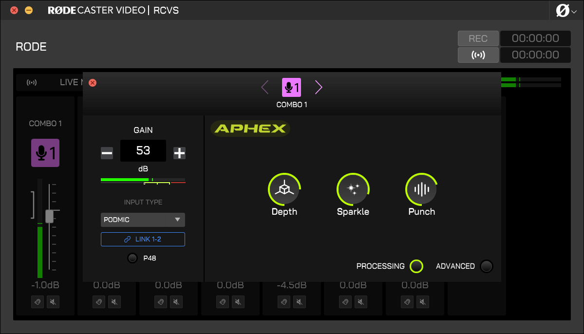 RØDECaster Video VoxLab™ editor